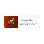 Schattigee kerst koe etiket (Voorkant)