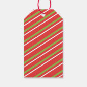 Schattigee kerst konijn Cartoon Cadeaulabel (Achterkant)