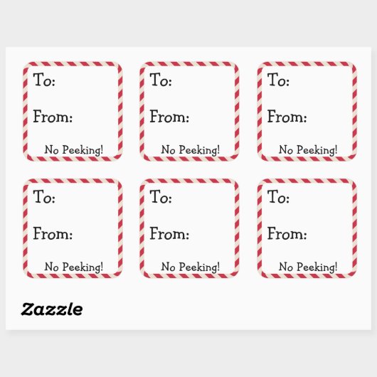 Schattigee Kerst Label Stickers (Vel)