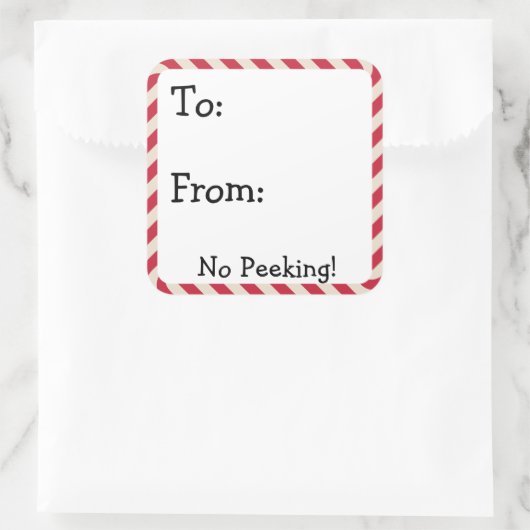 Schattigee Kerst Label Stickers (Tas)