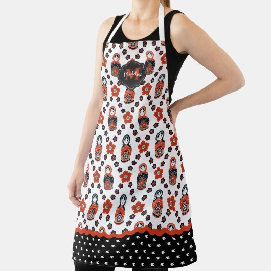 Schattigee kerst Matryoshka Nesting Doll Schort (Insitu)