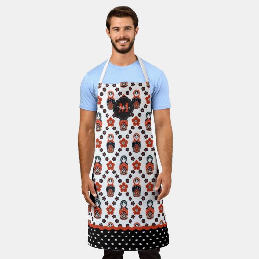 Schattigee kerst Matryoshka Nesting Doll Schort (Gedragen)