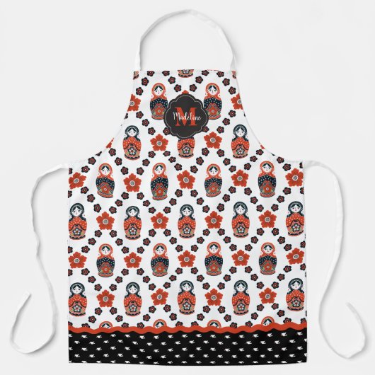 Schattigee kerst Matryoshka Nesting Doll Schort (Voorkant)