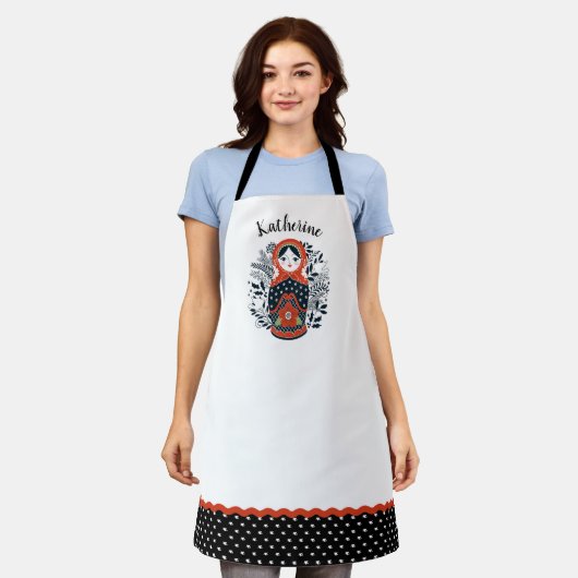 Schattigee kerst Matryoshka Nesting Doll Schort (Gedragen)