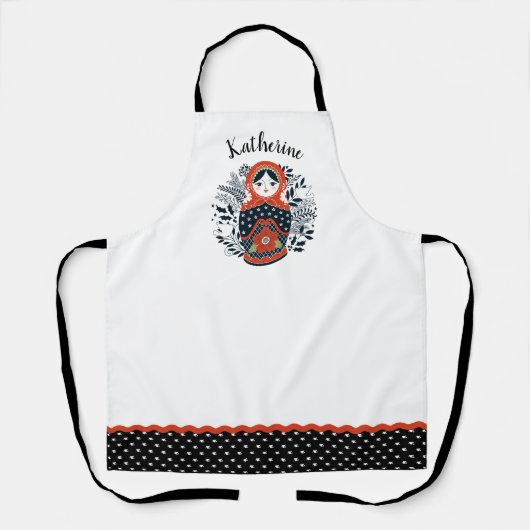 Schattigee kerst Matryoshka Nesting Doll Schort (Voorkant)