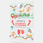 Schattigee Kerst Meest Mooie Eerste Verjaardag Acryl Bord (Hoek)