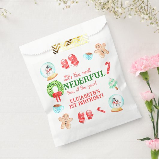 Schattigee Kerst Meest Mooie Eerste Verjaardag Bedankzakje (Gezegeld)