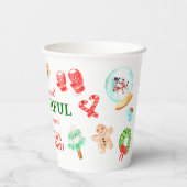 Schattigee Kerst Meest Mooie Eerste Verjaardag Papieren Bekers (Achterkant)