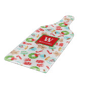 Schattigee Kerst Meest Wonderlijke Tijd Monogram Snijplank (Hoek)