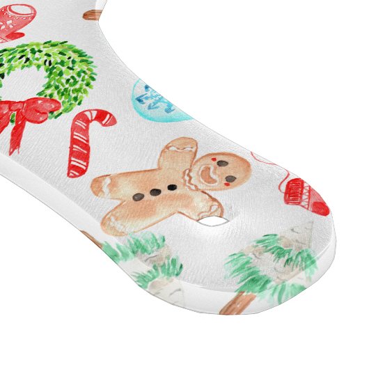 Schattigee Kerst Meest Wonderlijke Tijd Monogram Snijplank (Hoek)