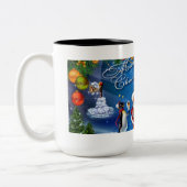 Schattigee kerst Mok voor winterschepen (Links)