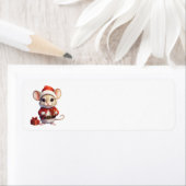 Schattigee Kerst Mouse Adresetiketten Etiket (Insitu)