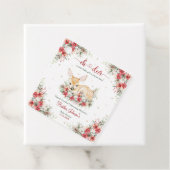 Schattigee kerst Oh Deer Baby shower Bedankjes Labels (In situ)