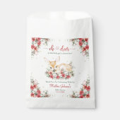 Schattigee kerst Oh Deer Baby shower Bedankzakje (Voorkant)