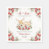 Schattigee kerst Oh Deer Baby shower Servet (Voorkant)
