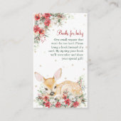 Schattigee Kerst Oh Herten Baby shower Boeken voor Informatiekaartje (Voorkant)