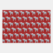 Schattigee Kerst Olifant Kinder Inpakpapier Vel (Voorkant)
