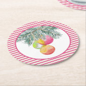 Schattigee Kerst Onderzetters Roze en Groen (Gebogen)