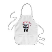 Schattigee Kerst Panda Beer Custom Kinder Schort (Voorkant)