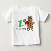 Schattigee Kerst peperkoek Baby Bodysuit (Voorkant)