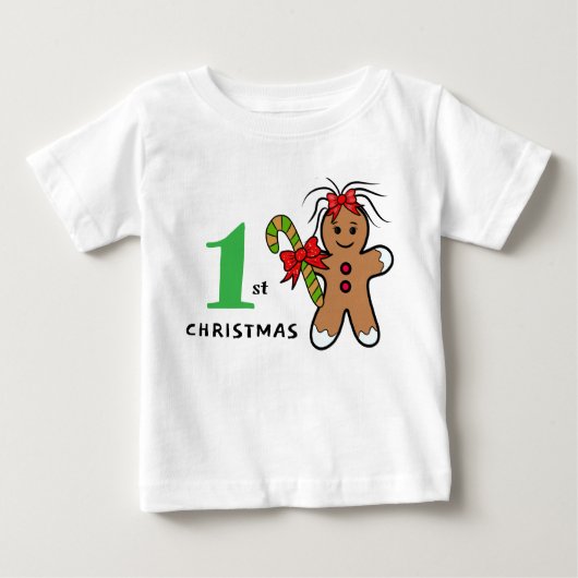 Schattigee Kerst peperkoek Baby Bodysuit (Voorkant)