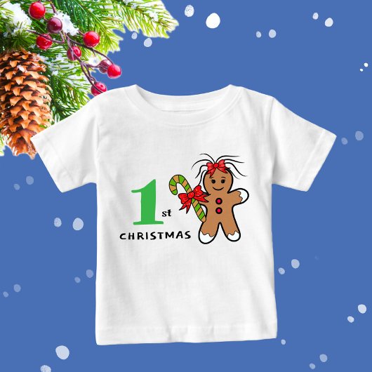 Schattigee Kerst peperkoek Baby Bodysuit