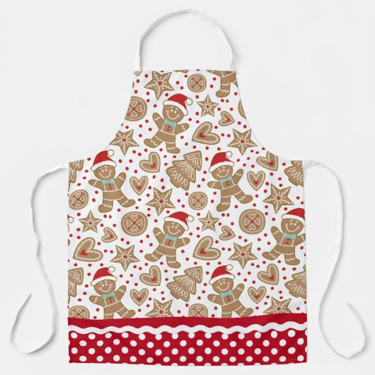 Schattigee kerst peperkoek bakken schort (Voorkant)