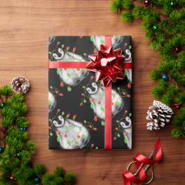 Schattigee Kerst Pinguïn vakantie juichen twinkle  Cadeaupapier