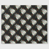 Schattigee Kerst Pinguïn vakantie juichen twinkle  Cadeaupapier (Vlak)