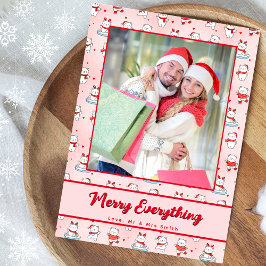 Schattigee Kerst Polar Beer Naadloze Patroon Foto Feestdagenkaart