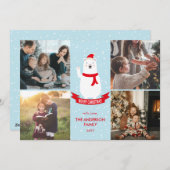 Schattigee Kerst Polar Beer Vrolijk Kerstfeest 4 F Feestdagenkaart (Voorkant / Achterkant)