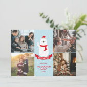 Schattigee Kerst Polar Beer Vrolijk Kerstfeest 4 F Feestdagenkaart (Staand voorkant)