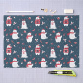 Schattigee kerst Polar Beren Winter Feestdagen Tissuepapier (Craft)