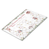 Schattigee Kerst Potty Training Chart Notitieblok (Schuin)