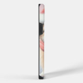 Schattigee kerst puppy in santa hoed iPhone hoesje (Rechterkant)