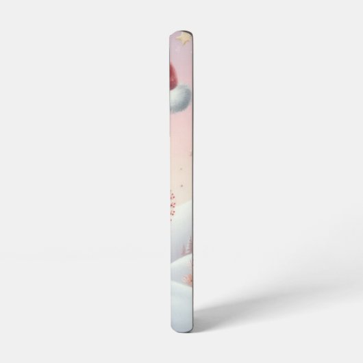 Schattigee kerst puppy in santa hoed samsung galaxy hoesje (Linkerkant)