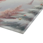 Schattigee kerst puppy in santa hoed snijplank (Hoek)