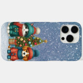 Schattigee kerst puppy & kitten Case-Mate iPhone case (Achterkant (horizontaal))