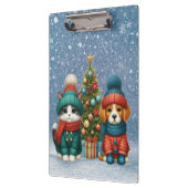 Schattigee kerst puppy & kitten klembord (Links)