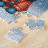 Schattigee kerst puppy & kitten legpuzzel (Zijkant)