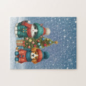 Schattigee kerst puppy & kitten legpuzzel (Horizontaal)