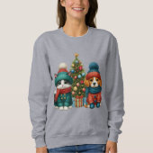 Schattigee kerst puppy & kitten trui (Voorkant)