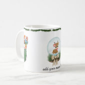 Schattigee kerst rendier Mok - (Voorkant links)