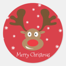 Schattigee kerst rendier Sticker