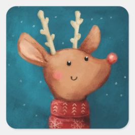 Schattigee kerst rendier Sticker