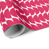 Schattigee kerst rood geometrische vormen modern c cadeaupapier (Rol Hoek)