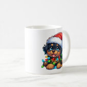 Schattigee kerst Rottweiler Mok (Voorkant rechts)