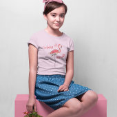 Schattigee Kerst Roze Flamingo Custom T-shirt