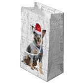 Schattigee Kerst Rundvee Hond Vakantie Woof Word A Klein Cadeauzakje (Achterkant Gekanteld)