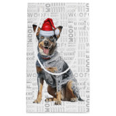 Schattigee Kerst Rundvee Hond Vakantie Woof Word A Klein Cadeauzakje (Voorkant)